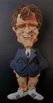 David Letterman paper sculpture by Meg White 1988