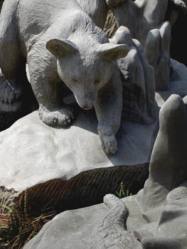 Bear Sculpture, Lake City FL, by Meg White Sculpture Studio